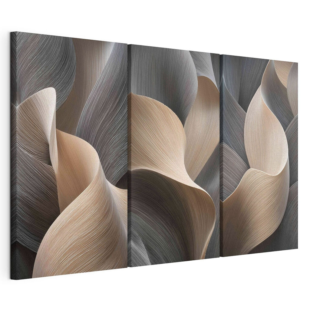 Natural curves in soft, muted tones
