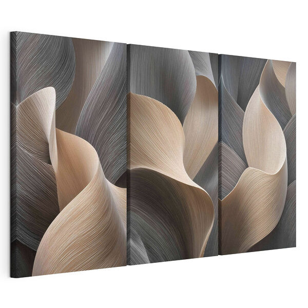 Natural curves in soft, muted tones