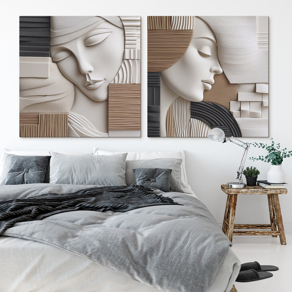 Soft forms create serene expressions