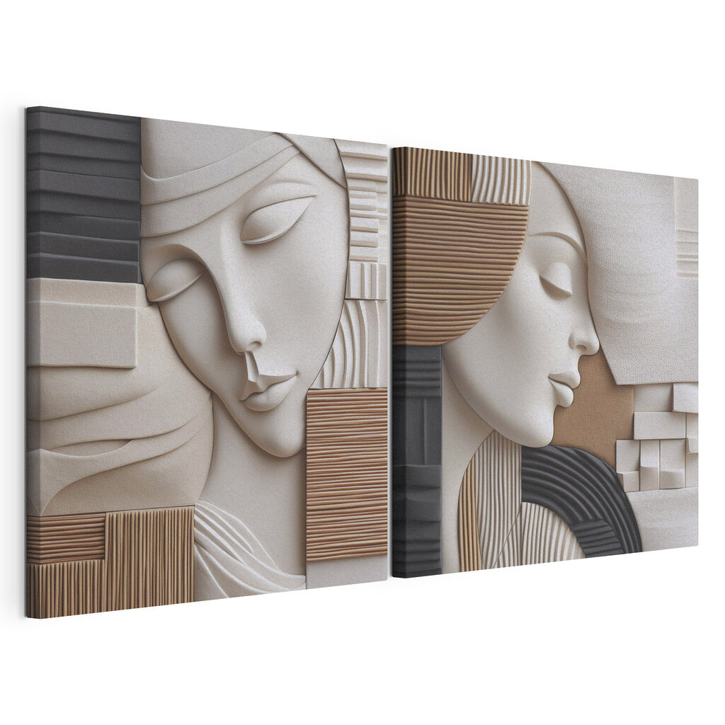 Soft forms create serene expressions