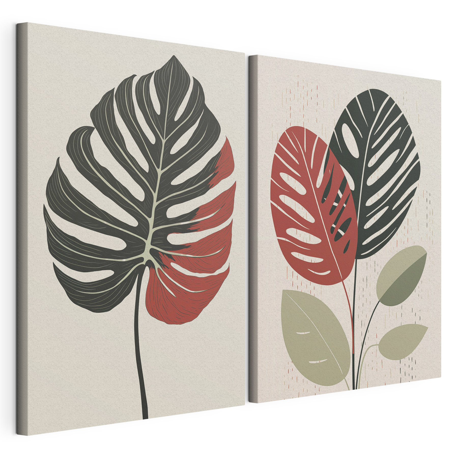 Two images of a plant