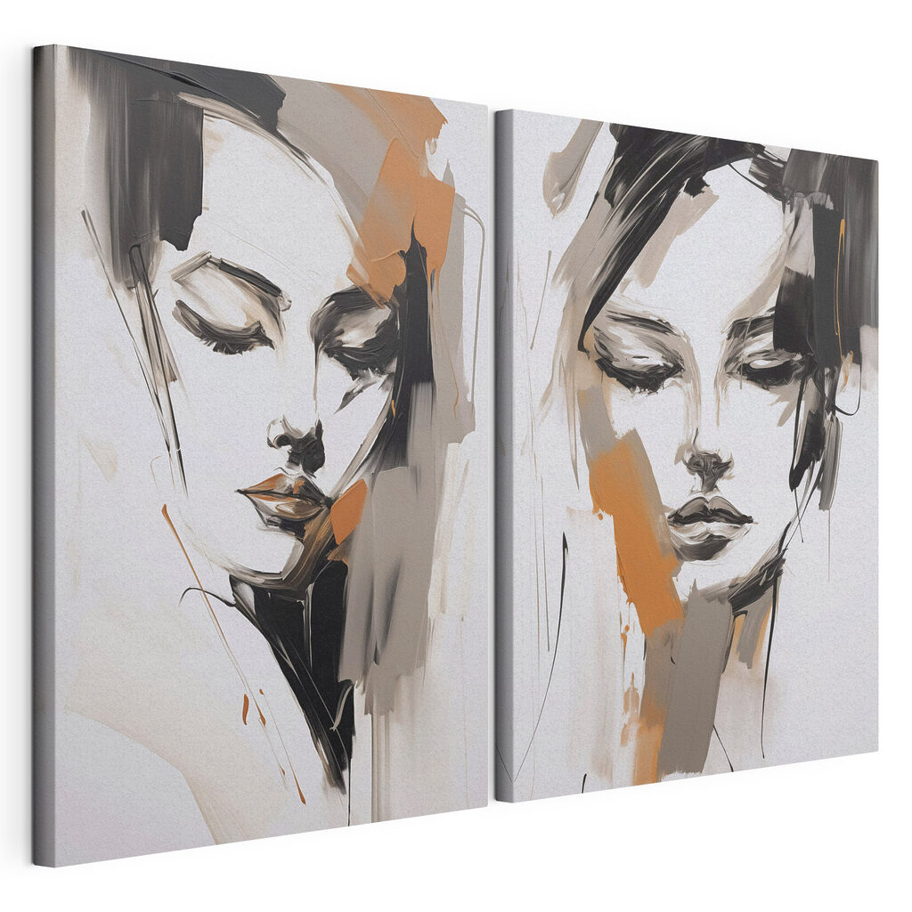 Painting of a woman's face