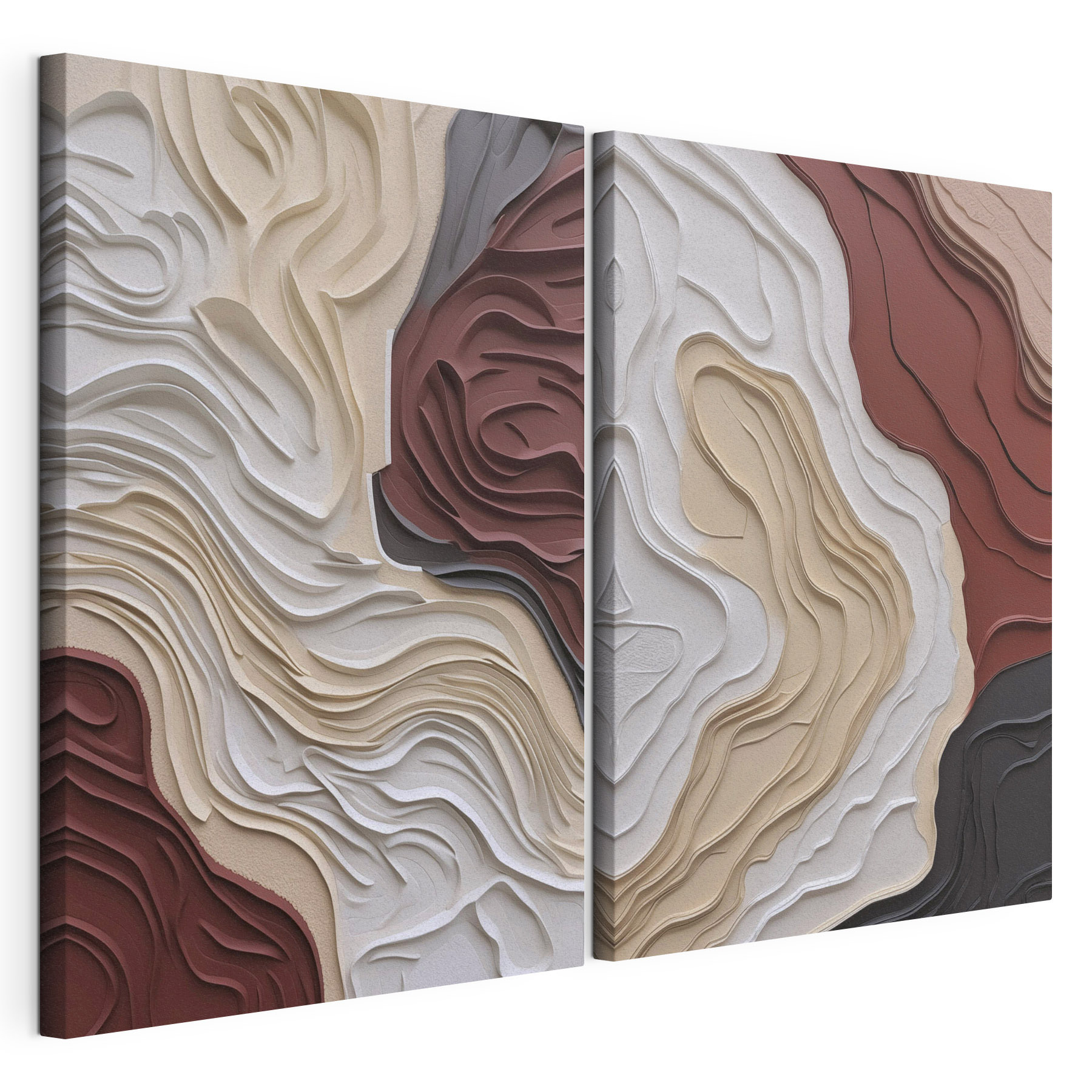 Organic shapes in subtle colors