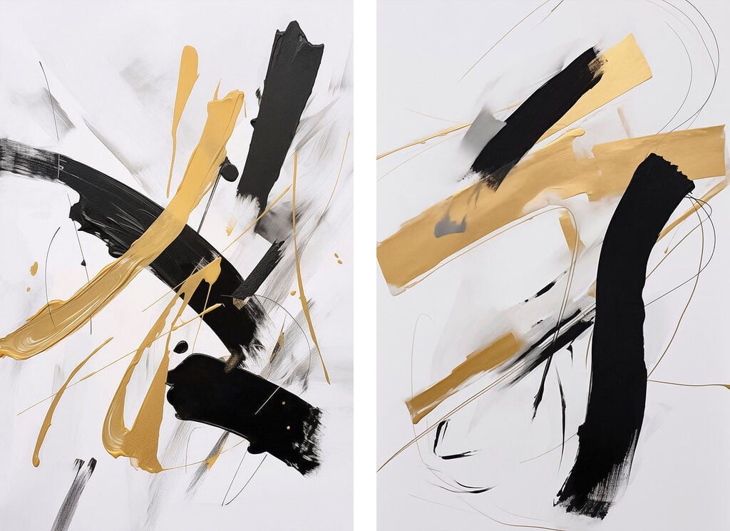 Dynamic strokes in bold contrast