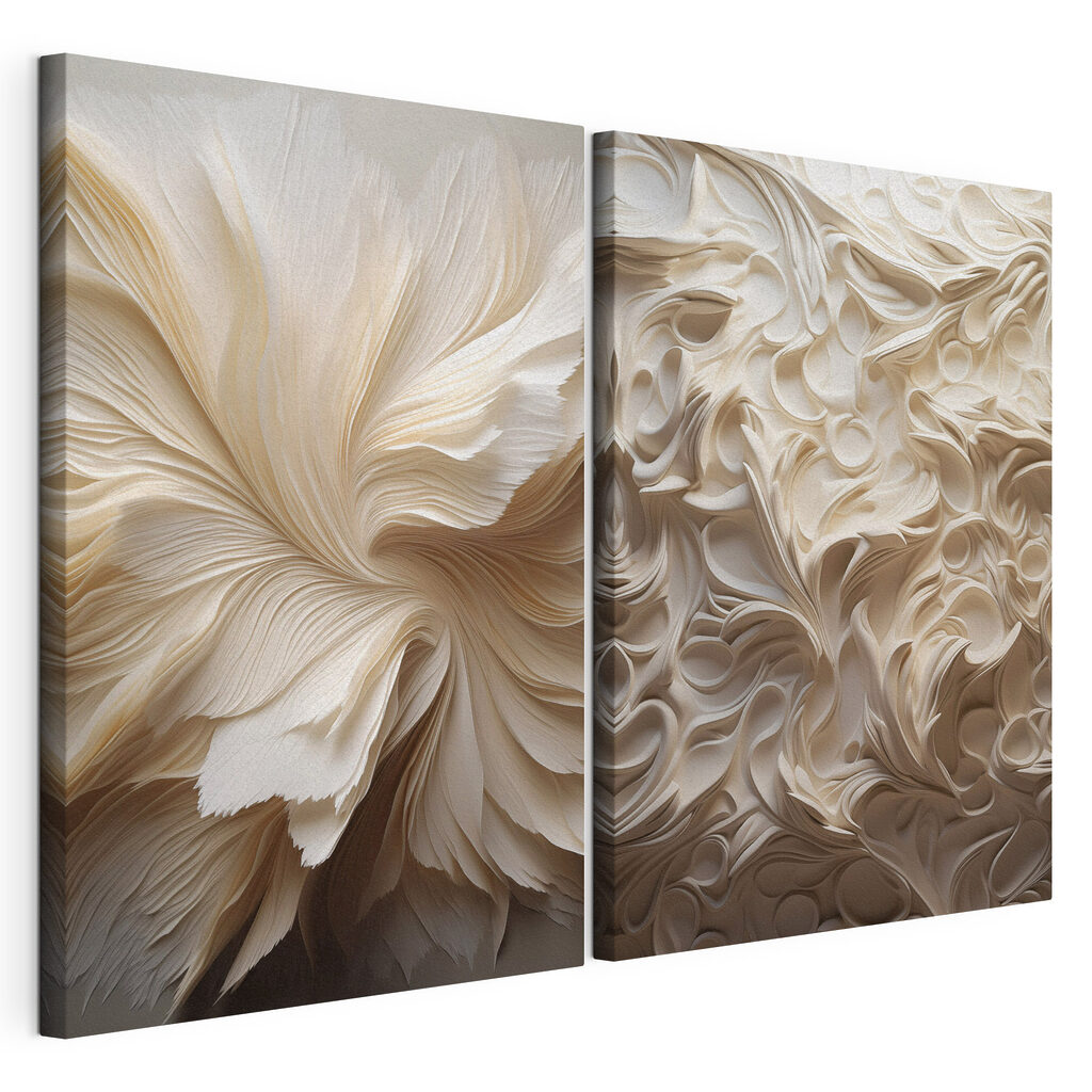 Collage of white paper
