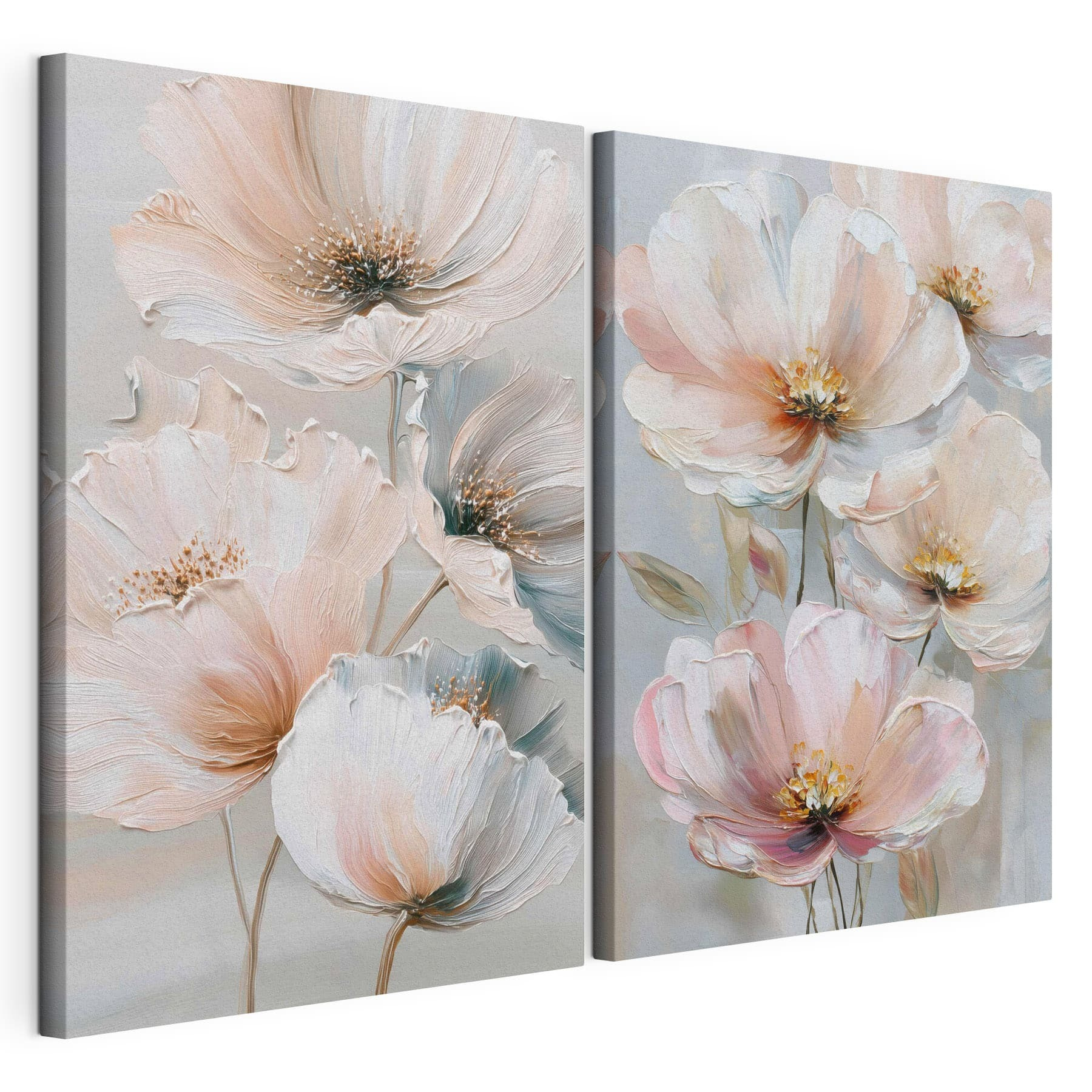 Delicate blooms in soft pastel hues