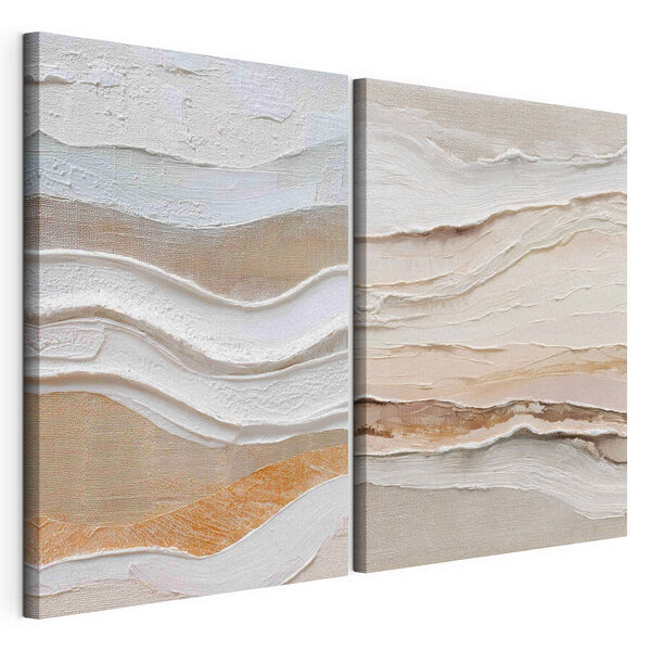 Soft waves of earthy tones blend