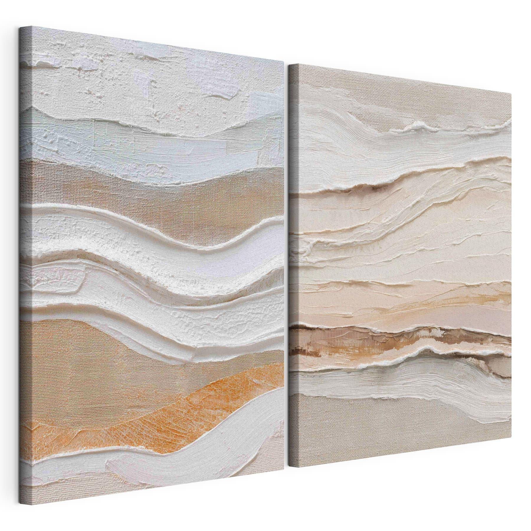 Soft waves of earthy tones blend