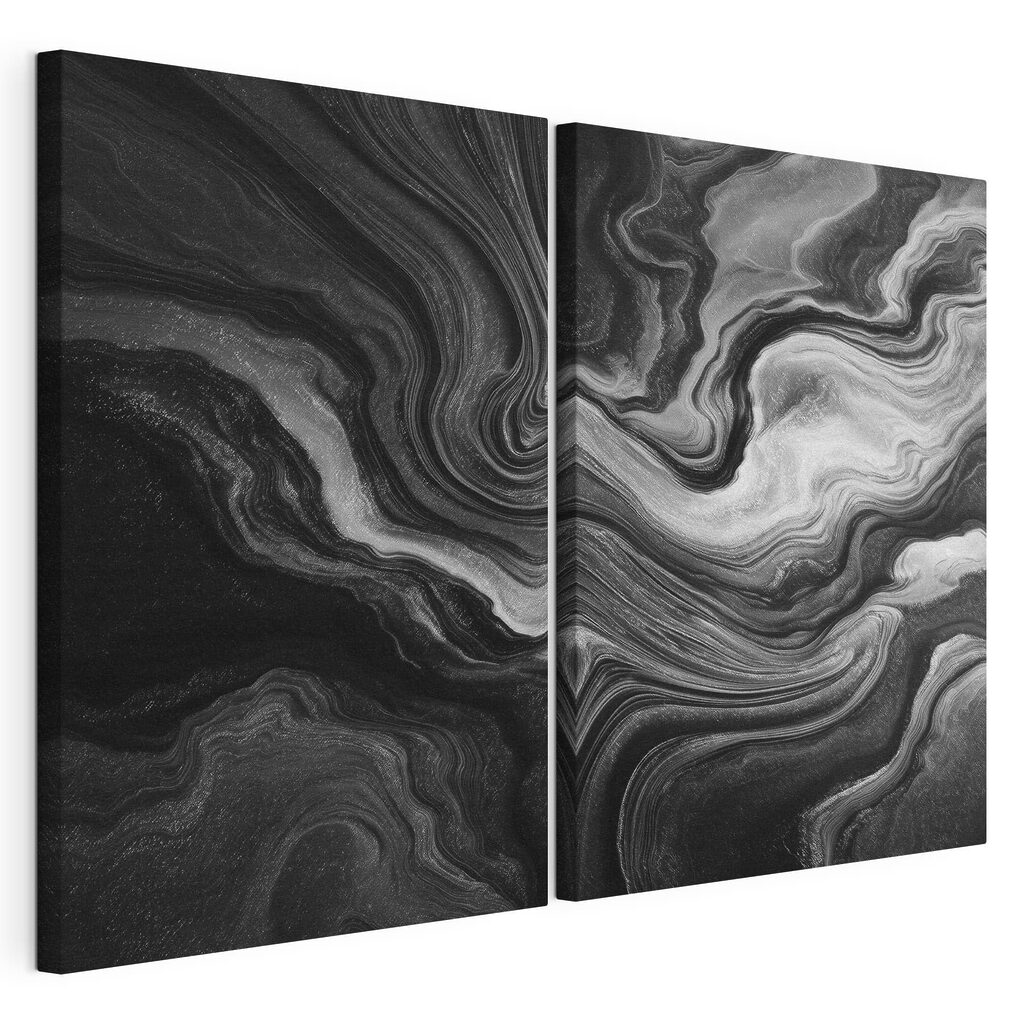 Black and white swirls