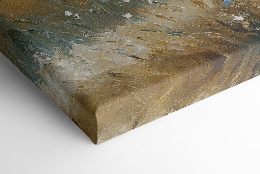 Painting of a field with trees