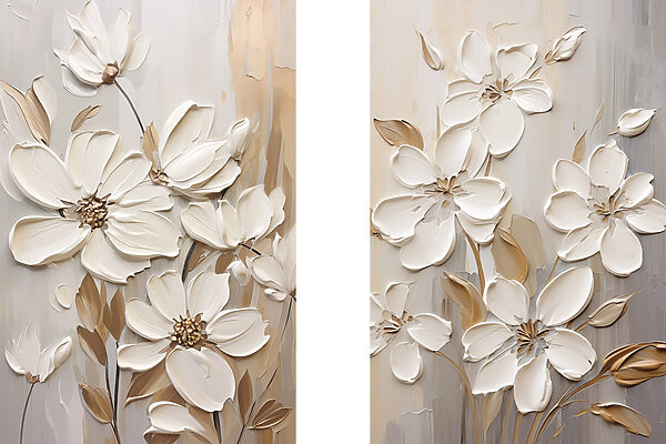 Delicate blooms in soft hues