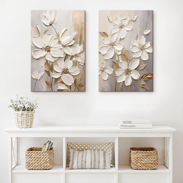 Delicate blooms in soft hues