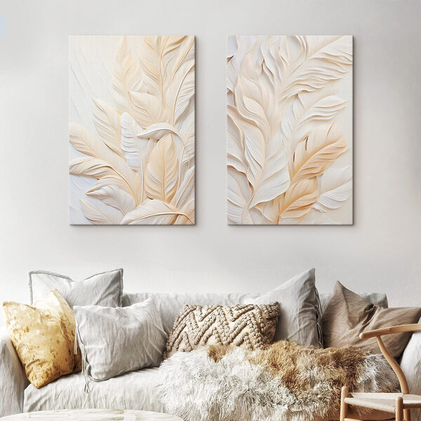 Elegant foliage in soft shades