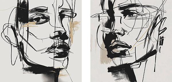 Expressive lines capture inner thoughts