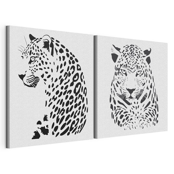 Majestic feline in striking design