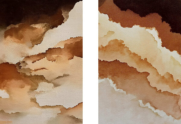 Soft hues in gentle flowing patterns