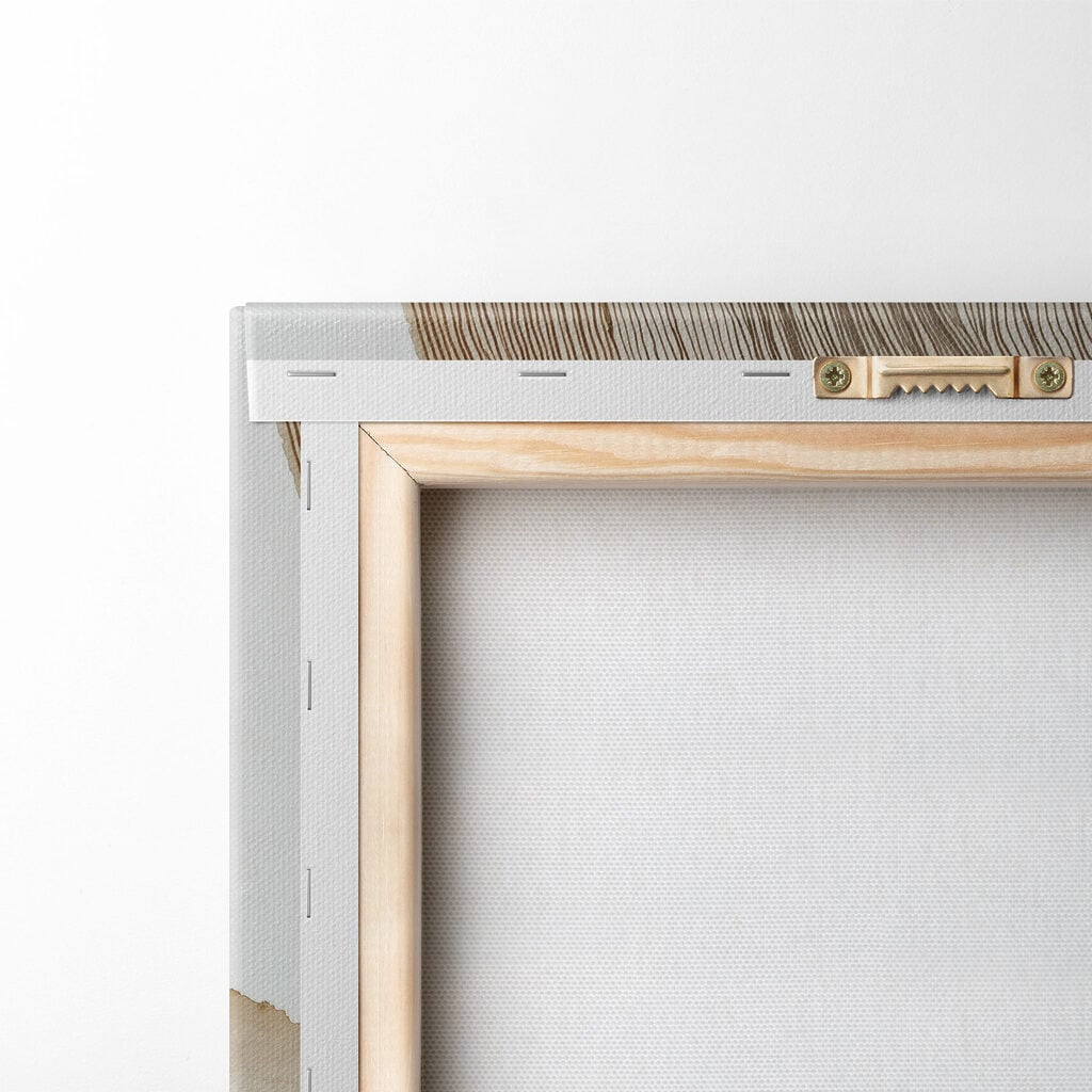 Nature-inspired abstract design in neutrals