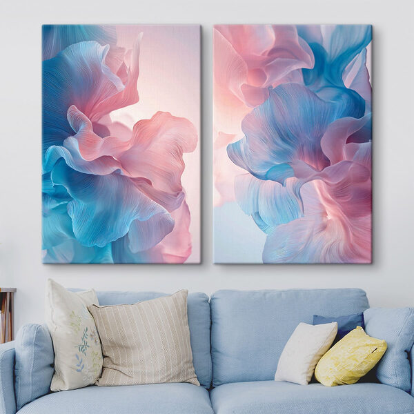 Delicate swirls of soft hues