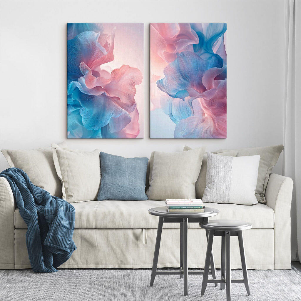 Delicate swirls of soft hues