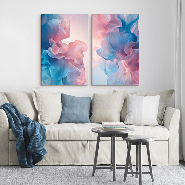 Delicate swirls of soft hues