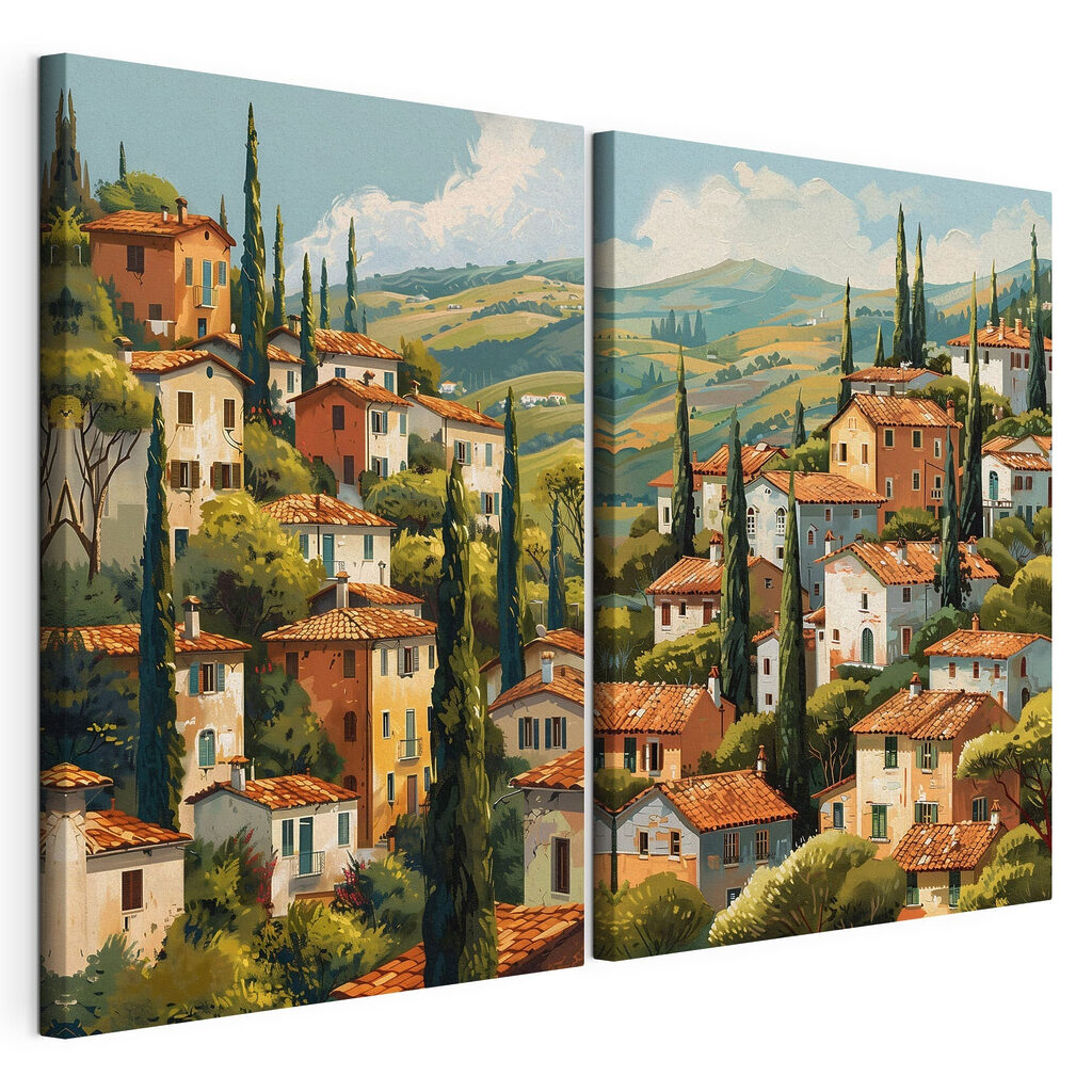 Painting of a town