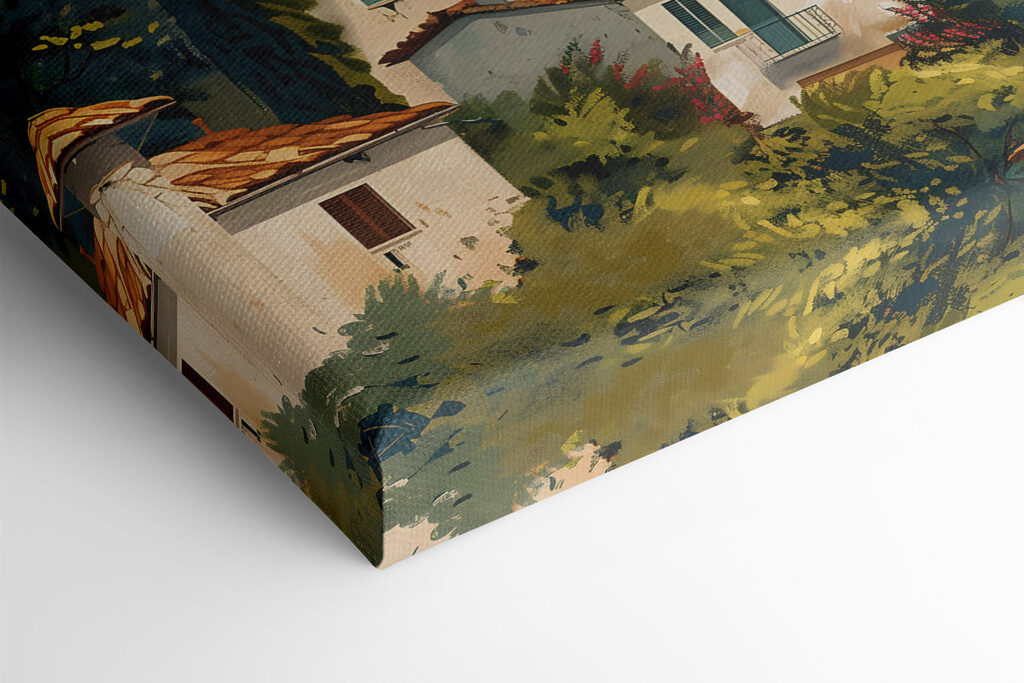 Painting of a town