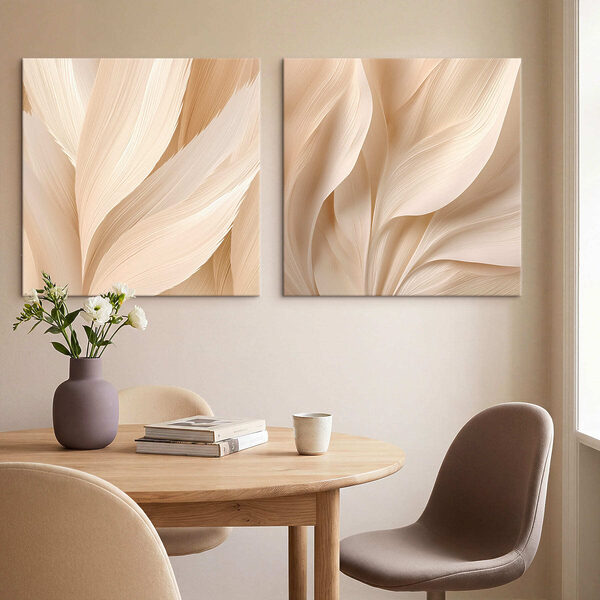 Delicate curves in soft tones