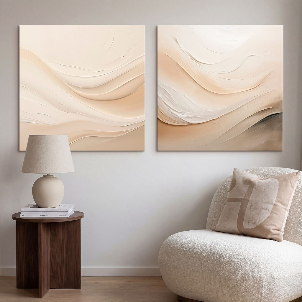 Soft hues blend in gentle waves