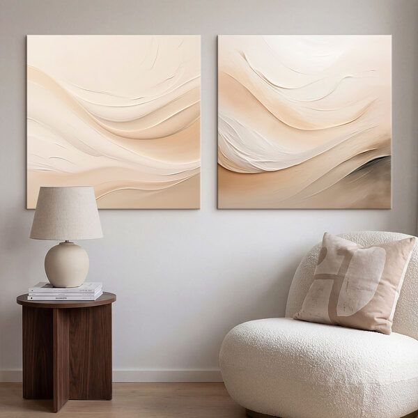 Soft hues blend in gentle waves