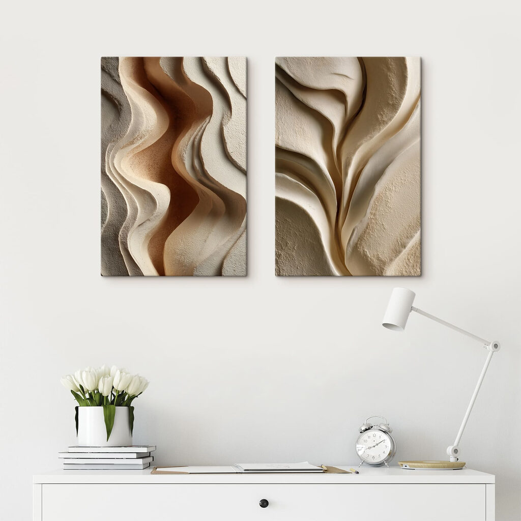 Soft curves and warm tones entwine