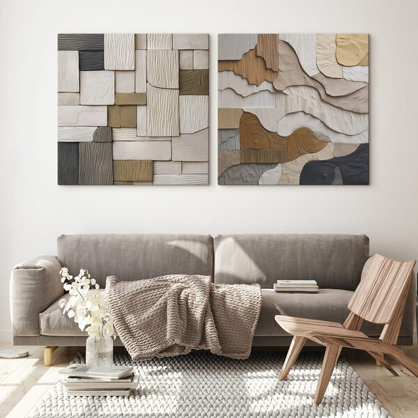 Textured patterns in neutral tones