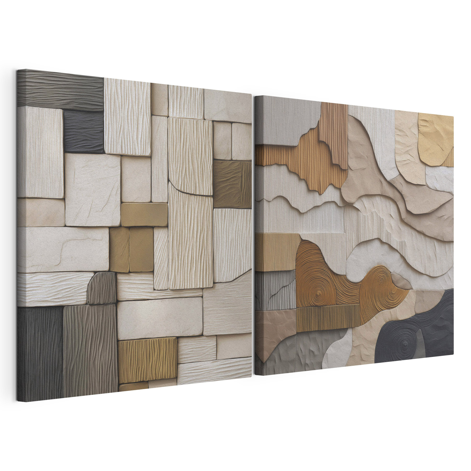 Textured patterns in neutral tones
