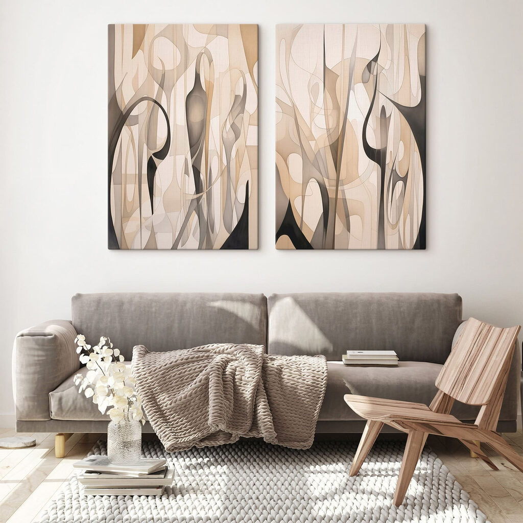 Pair of art pieces