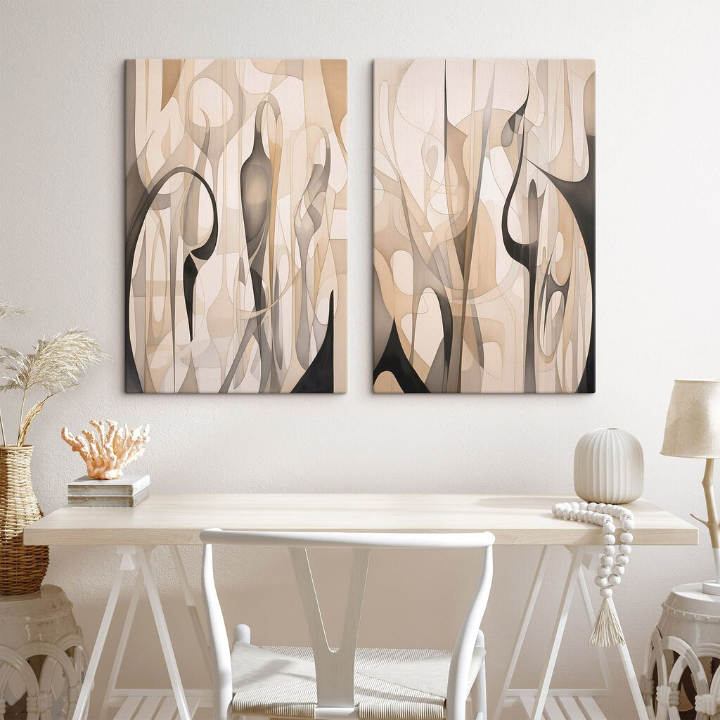 Pair of art pieces
