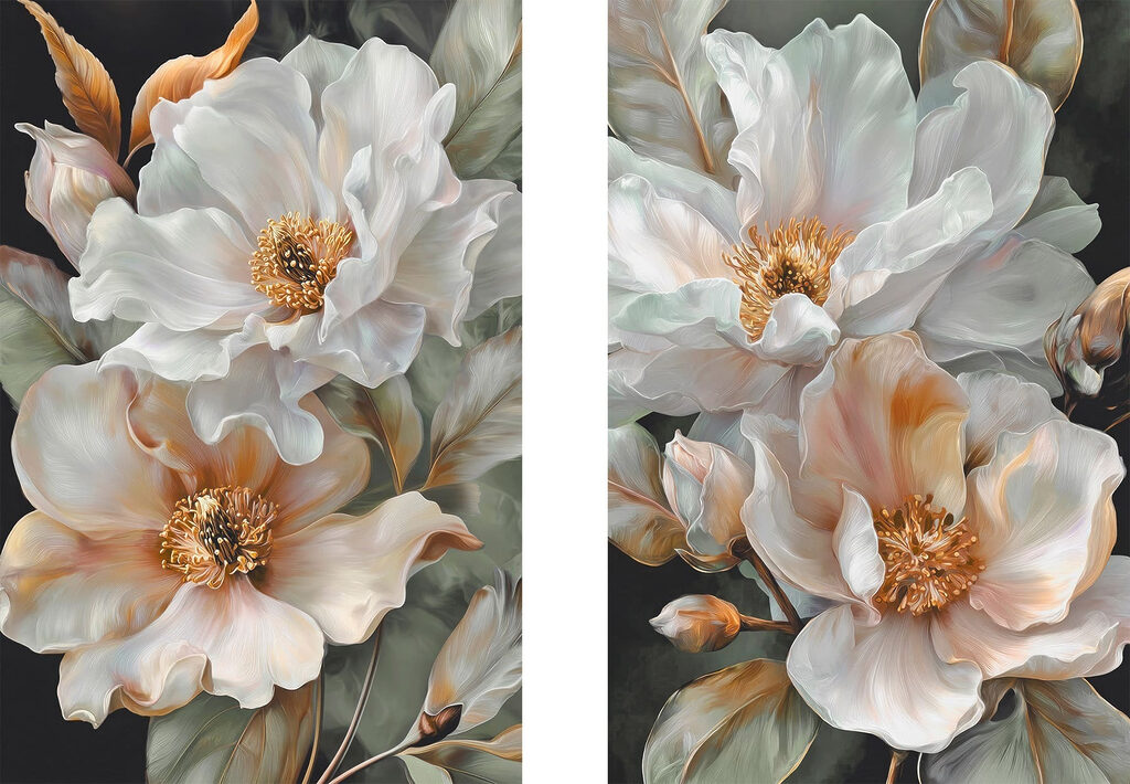 Elegant blooms in soft hues