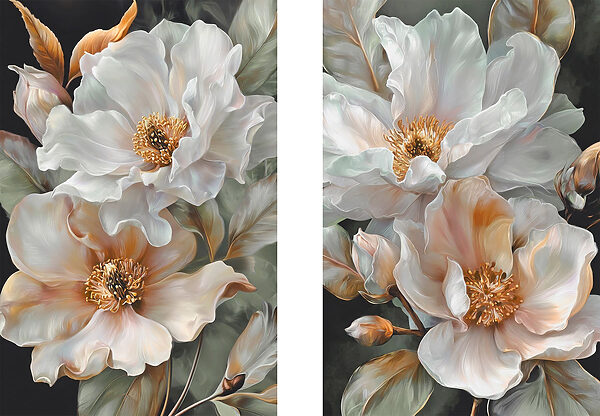 Elegant blooms in soft hues
