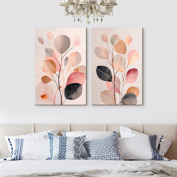 Painting of a plant with leaves