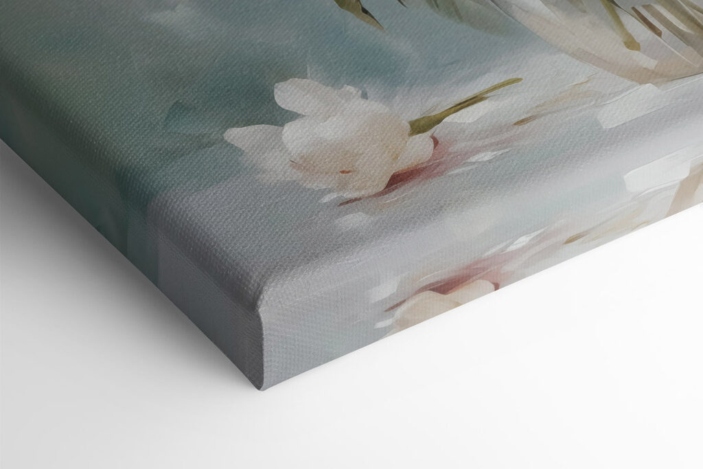 Painting of flowers in a vase