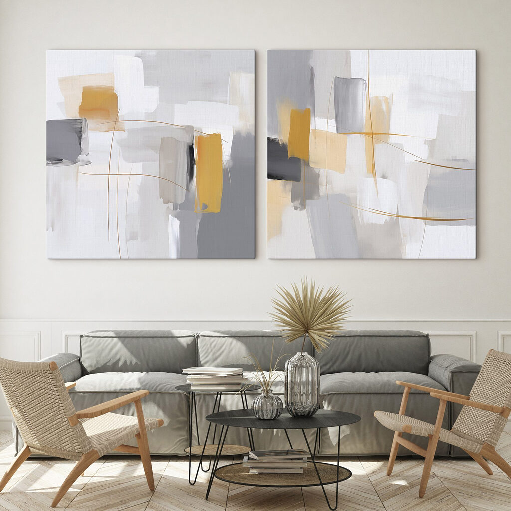 Pair of art pieces