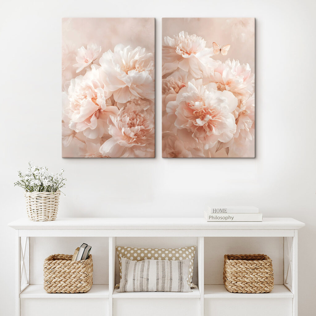 Soft blooms in gentle shades