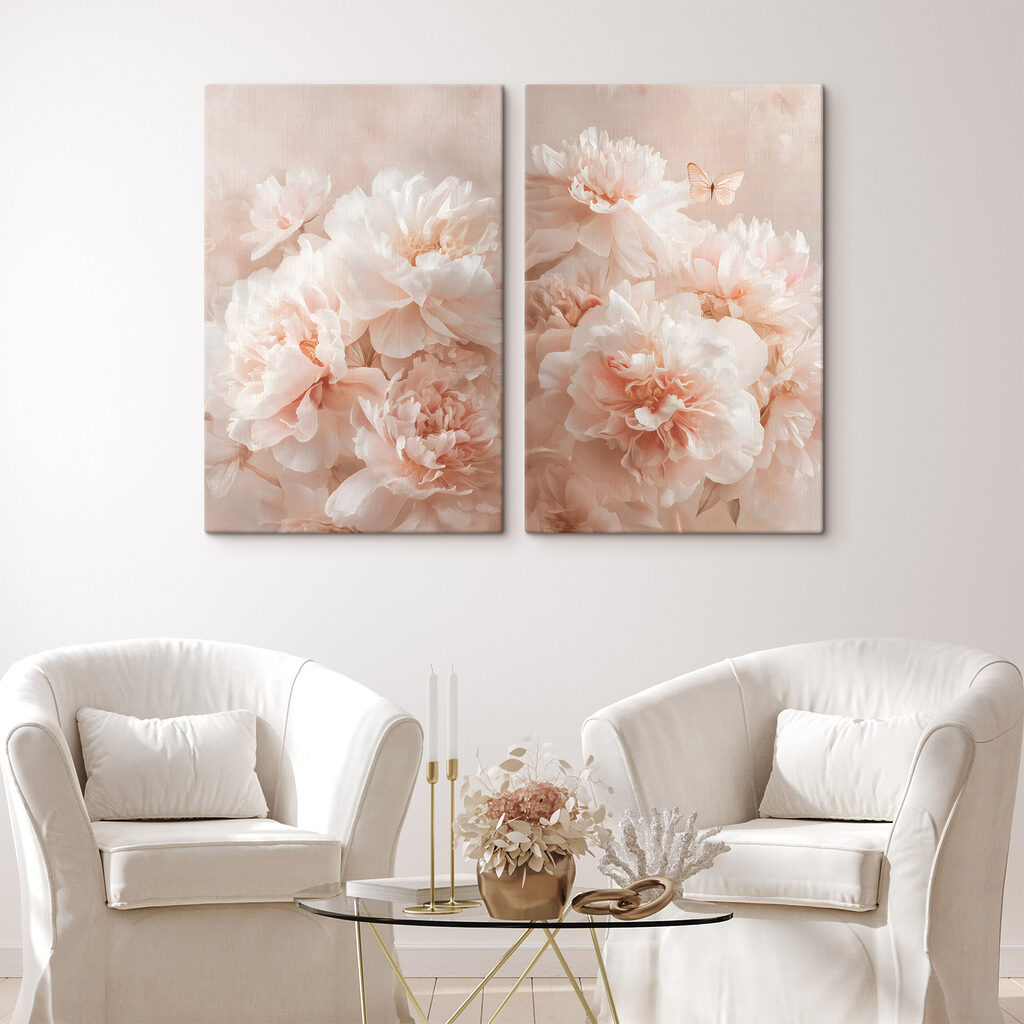 Soft blooms in gentle shades