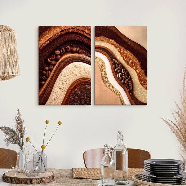 Coffee and caramel delight in layers
