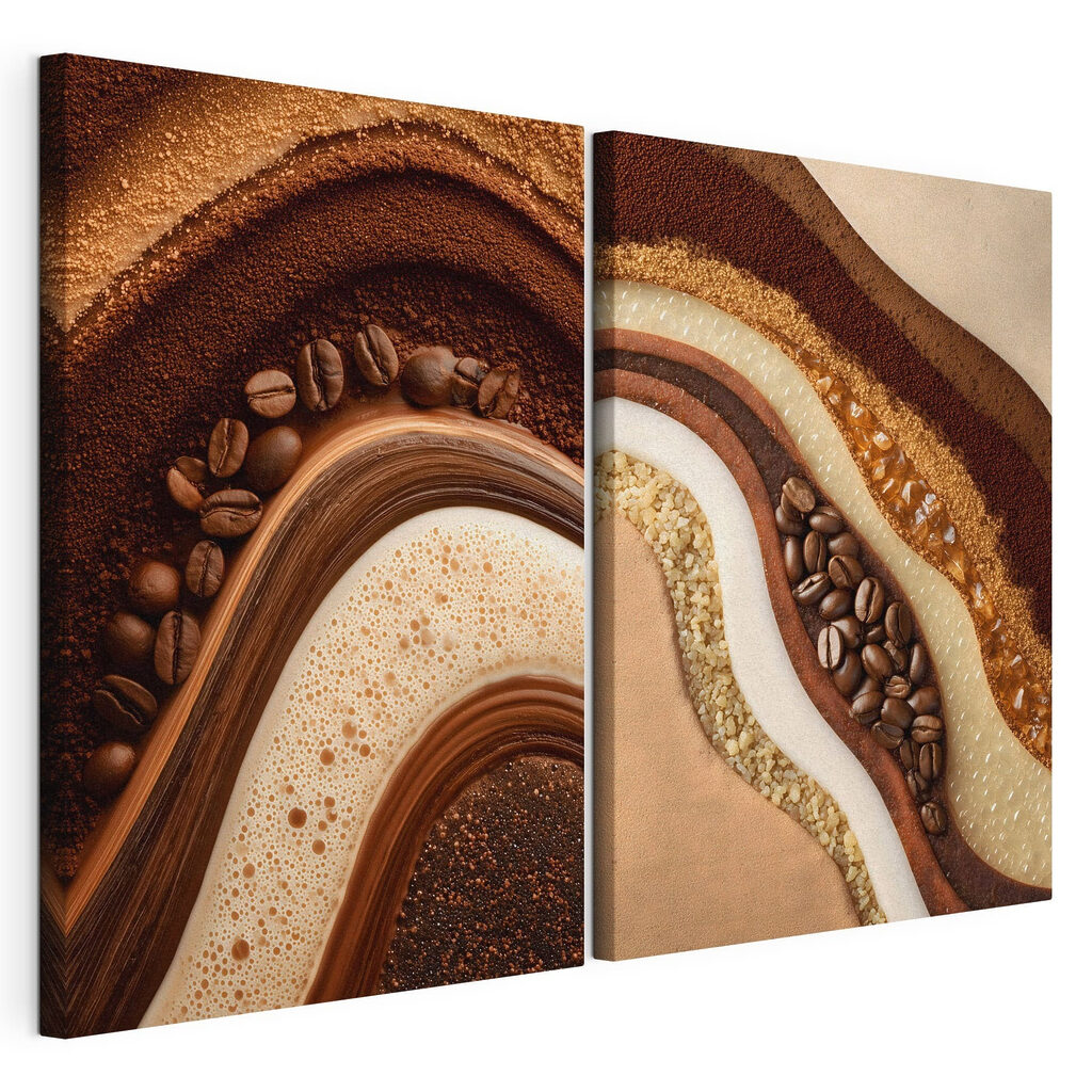 Coffee and caramel delight in layers