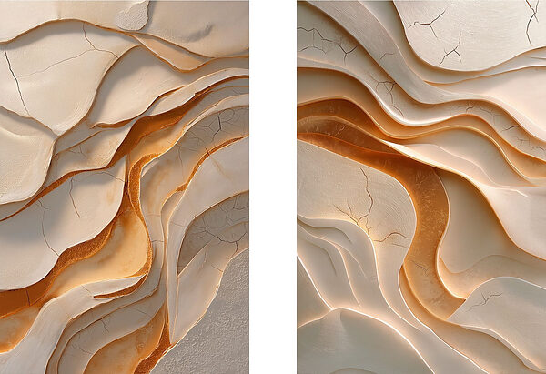 Waves of warmth in soft hues