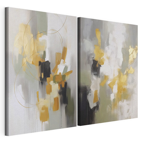 Abstract expressions in soft hues