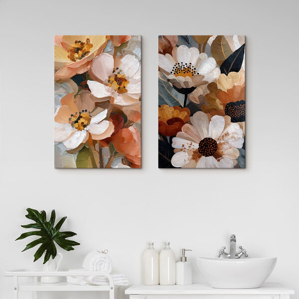 Floral beauty in warm tones
