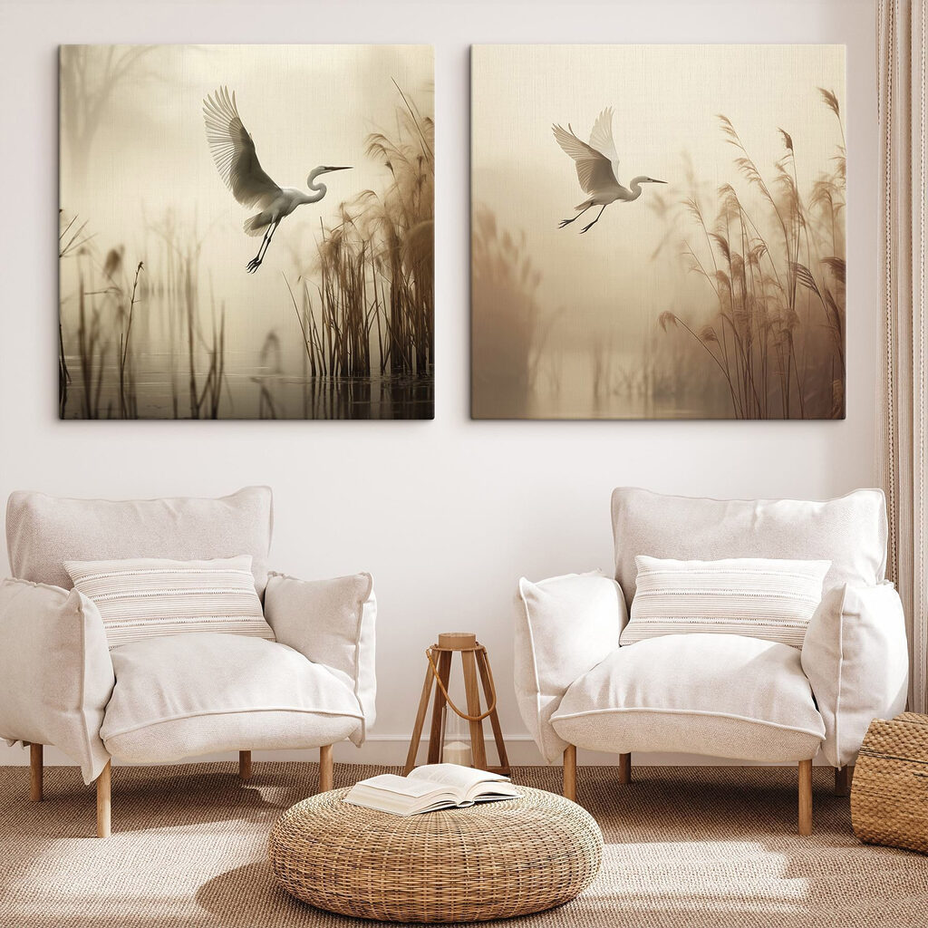 White bird flying over water