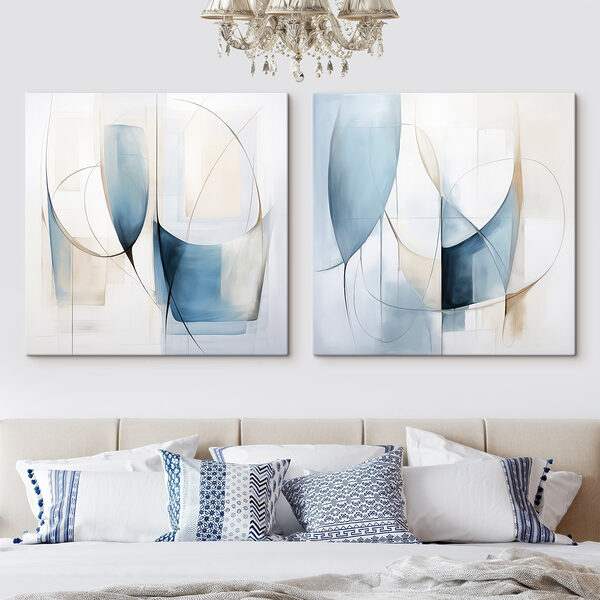 Couple of paintings of different shapes