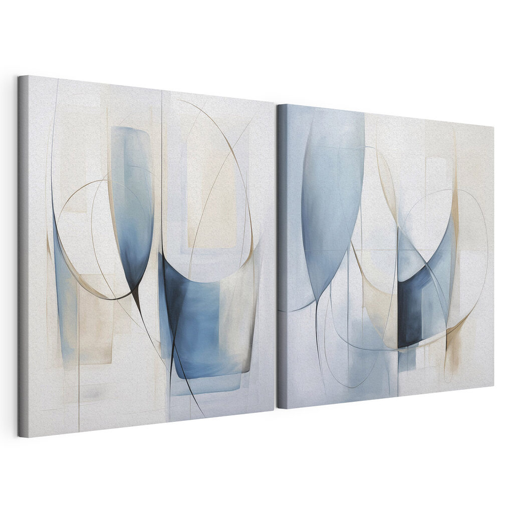 Couple of paintings of different shapes