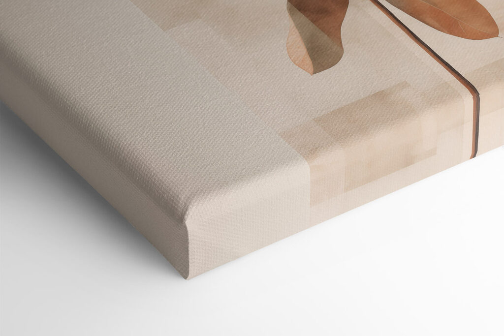 Elegant leaves in soft, muted tones